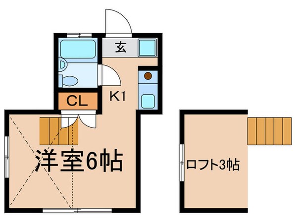 メゾネットミサキの物件間取画像